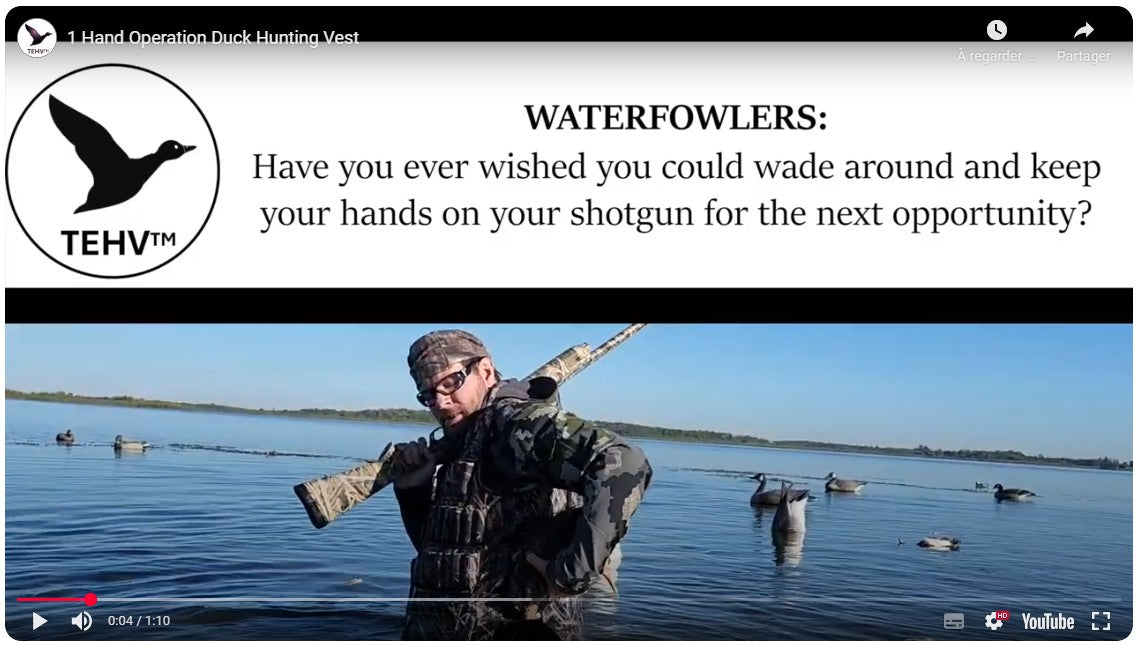 Load video: Our duck hunting vest has been tested for an entire season
